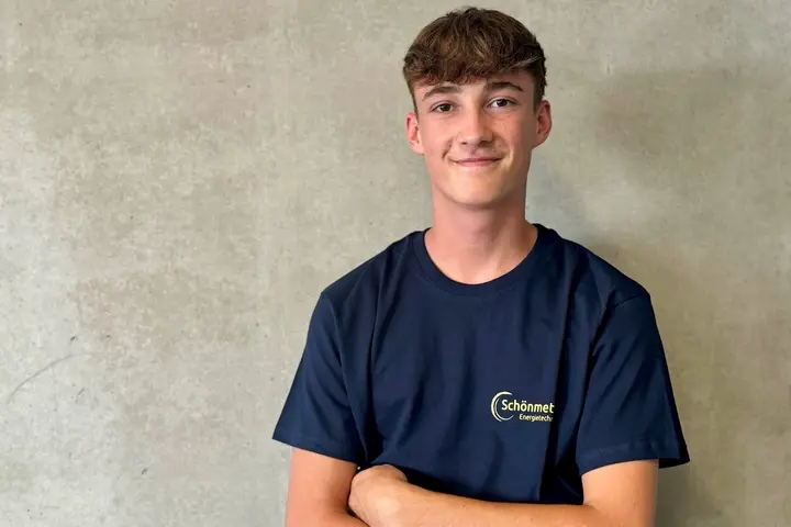 Lukas vom Team Energietechnik Schönmetz
